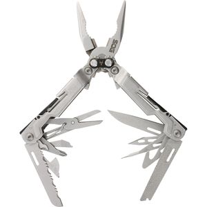 SOG Multitool PowerPint PP1001-CP, 16 Funktionen, silber, mit Taschenclip und 2 Einhandklingen