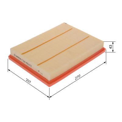 BOSCH Luftfilter f026400672 Filtereinsatz 42mm für Ford