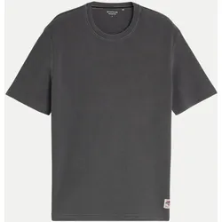 T-Shirt mit Used-Look Grau 3XL