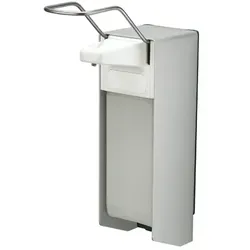 MediQo-line Seifenspender langer Hebel Aluminium 1 L Universalspender Flüssigseife, Handdesinfektion, Lotionen