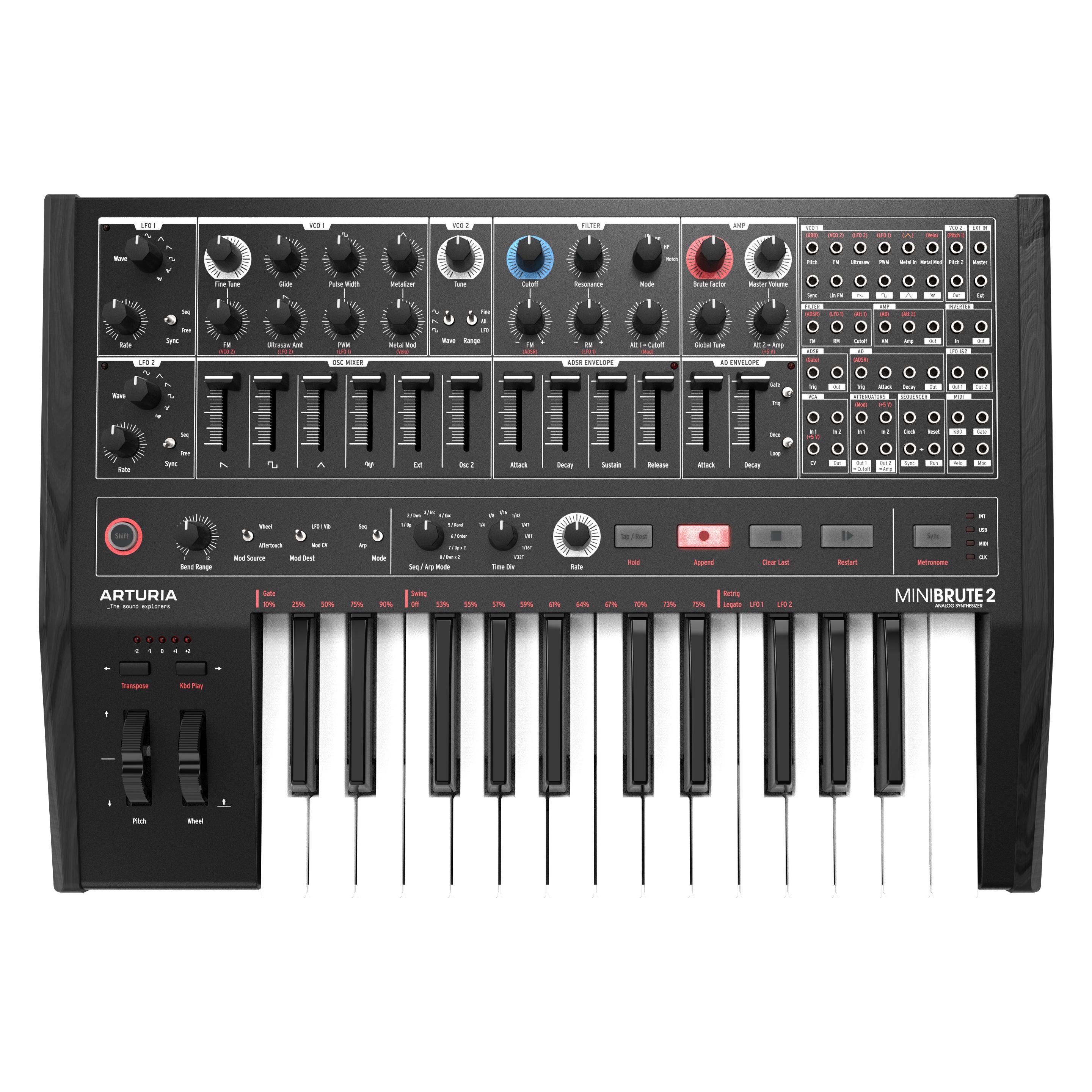 Arturia MiniBrute 2 Noir Edition (MINIBRUTE2N)