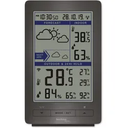 Technoline Stacja pogody WS9485 MULTI Home, Wetterstation, Grau