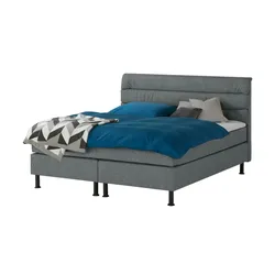 Boxspringbett   ¦ grau ¦ Maße (cm): B: 204 H: 122