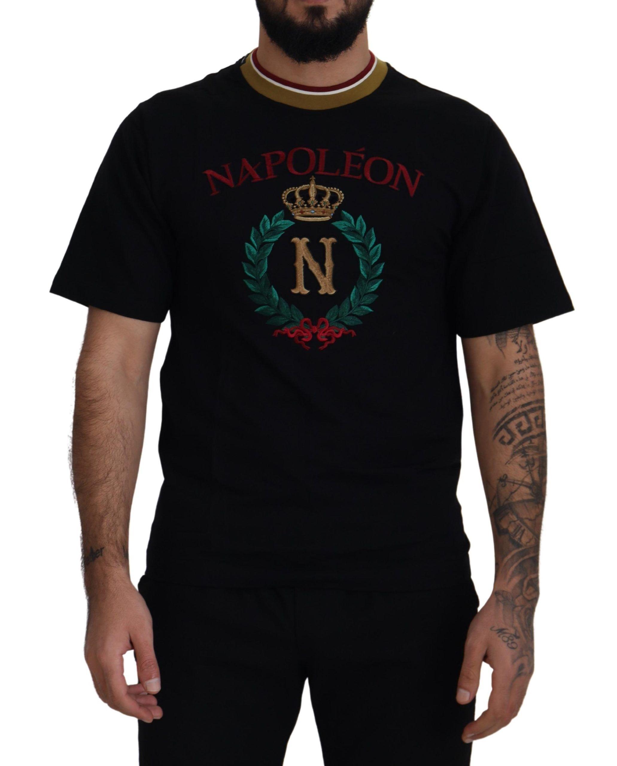 Napoleon T-shirt met Geborduurde Kroon