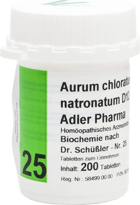Biochemie Adler 25 Aurum chloratum natr.D 12 Tabl. 200 St Tabletten