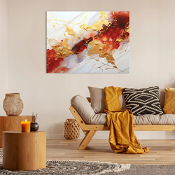 LEINWANDBILD Abstrakt Marmor 100x70