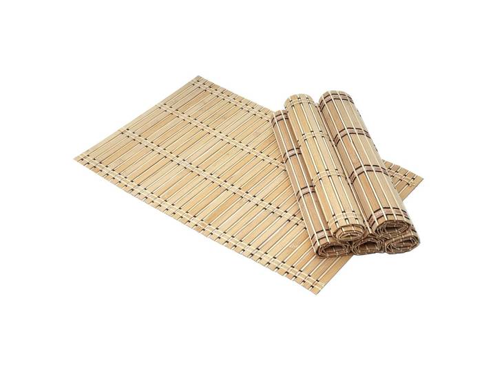 TISCHSET rechteckig Braun 6er-Set