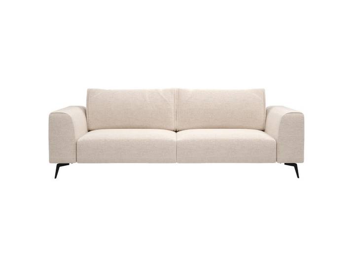 Mid.you 3-Sitzer-Sofa, Creme, Metall, Füllung: Polyurethan (Pur), Silikon, 246x87x88 cm, Made in EU, Wohnzimmer, Sofas & Couches, Sofas, 3-Sitzer Sofas