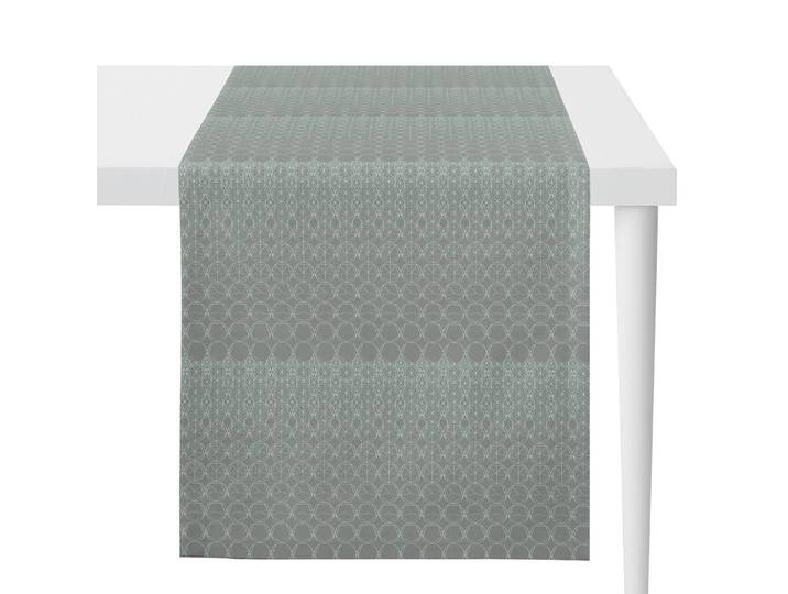 Chemin de table 1308 48 x 140 x 0cm Gris/Gris menthe