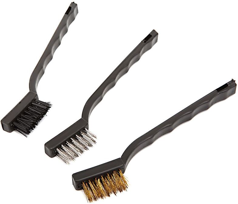 Set di spazzole in acciaio mini HBM 3 pezzi