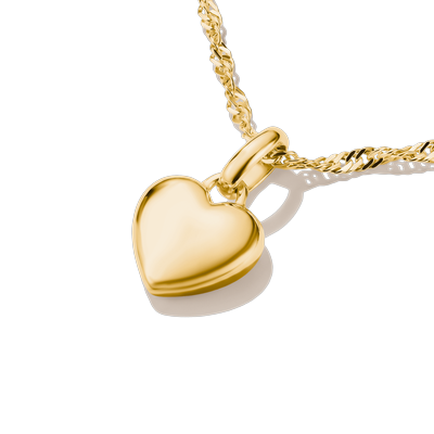 Charm-Einhänger THOMAS SABO "Herz, Schmuck Anhänger Liebe für Charm-Armband, Geschenk - Connect", gelbgoldfarben, Charms, Damen, Metall