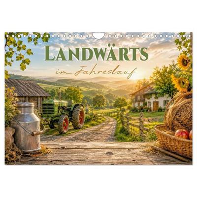 Landwärts im Jahreslauf (Wandkalender 2027 DIN A4 quer), CALVENDO Monatskalender
