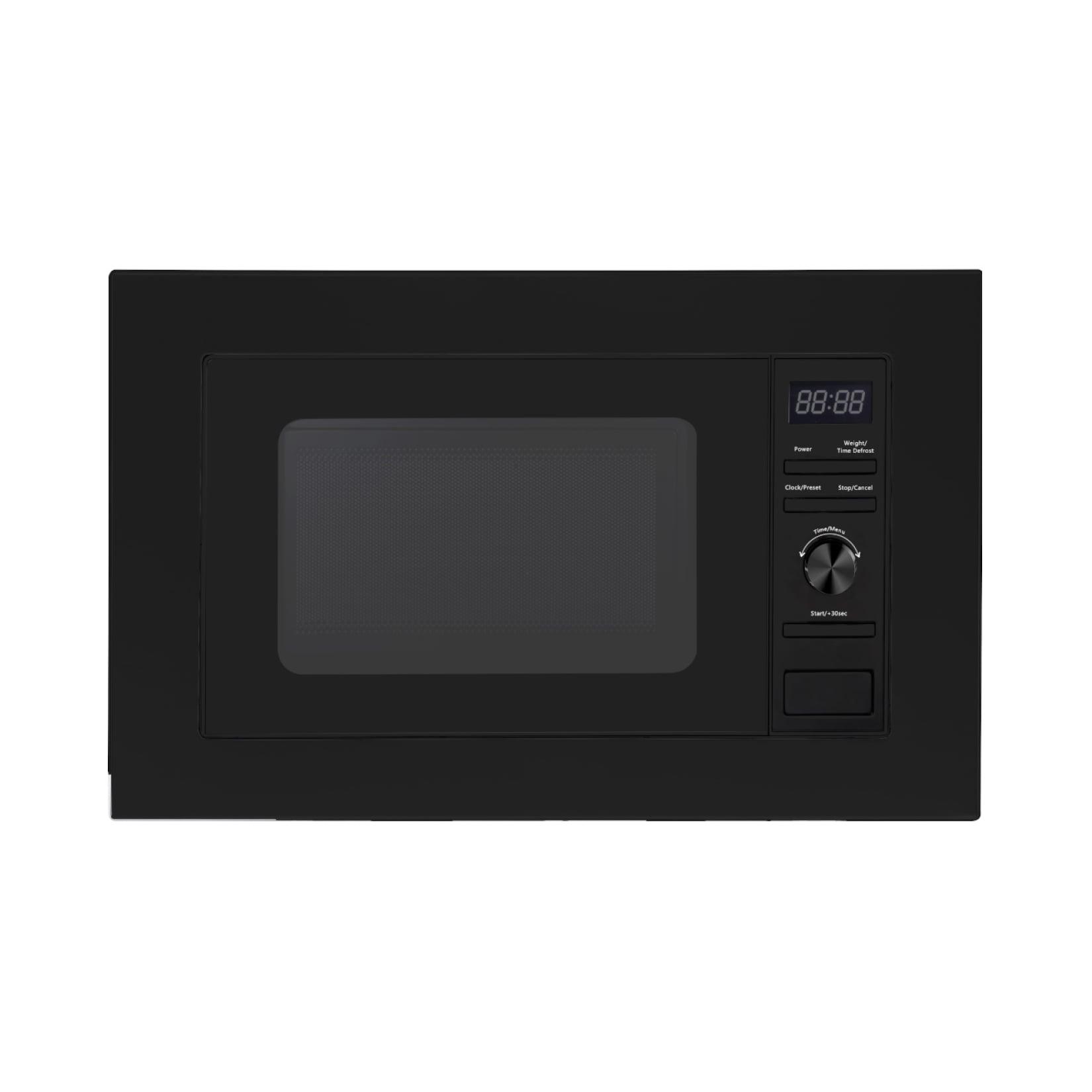 PKM Einbaumikrowelle MW800-20 B EB - schwarz, 800 W, mit Einbaurahmen, 20 Liter
