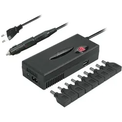 Advance Chargeur Universel PC Portable 110w (90w Nominal) 9 Embouts Secteur + Allume Cigare, Auto Adapter, Schwarz