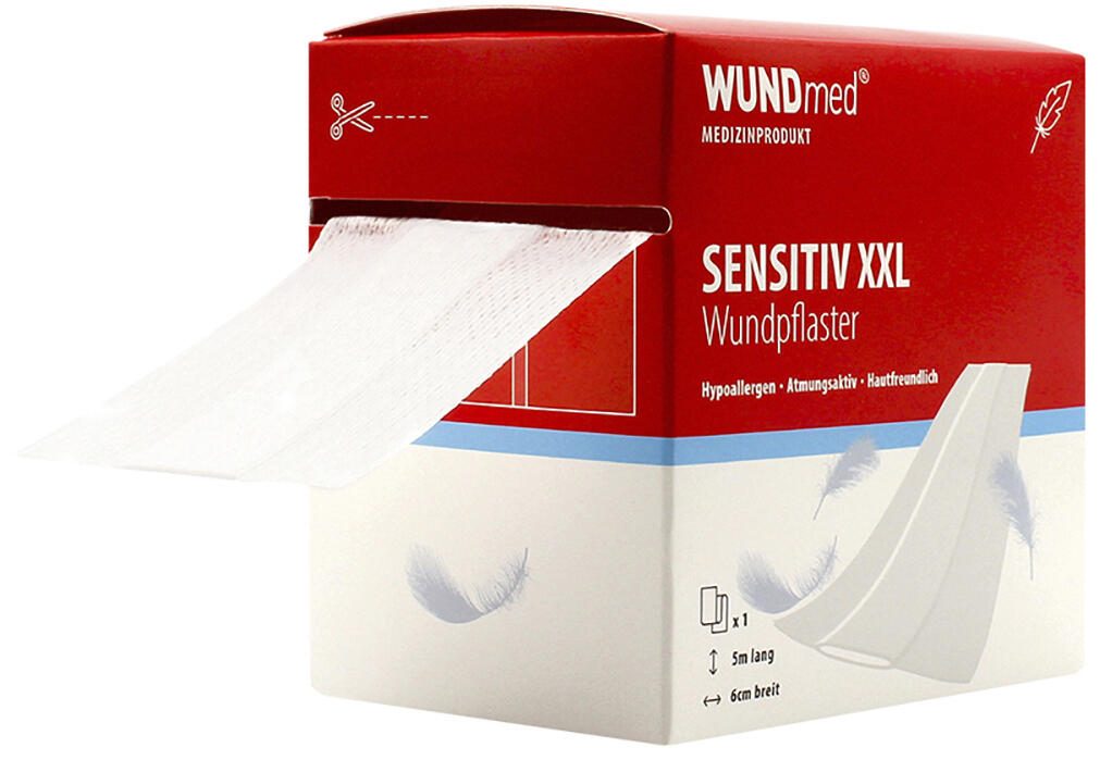 WUNDmed® Pflaster Sensitiv-Hypoallergen weiß 1 Rolle 05-034