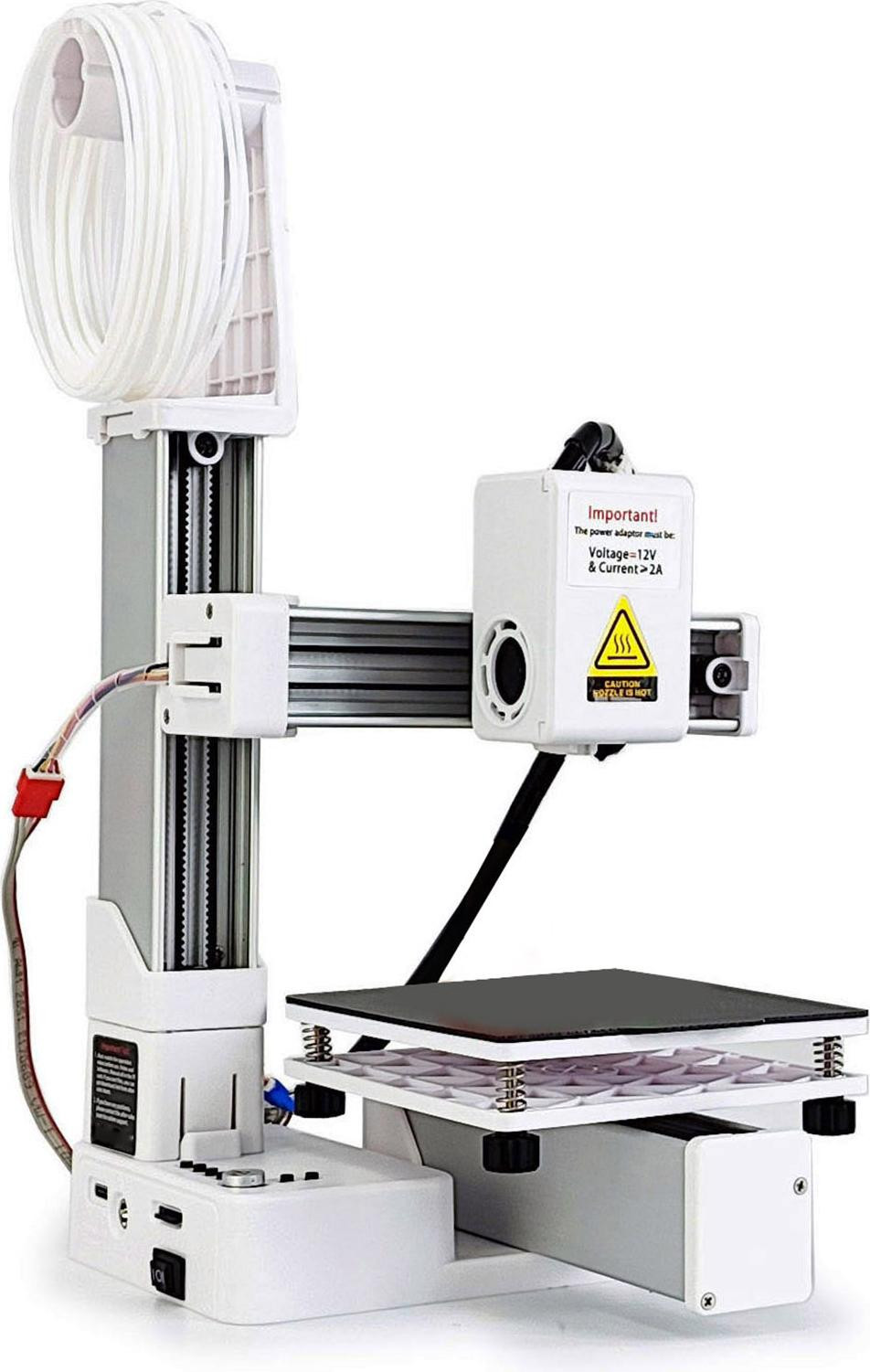 Cocosity 3D-printer met multiplexing voor educatieve doeleinden, wit