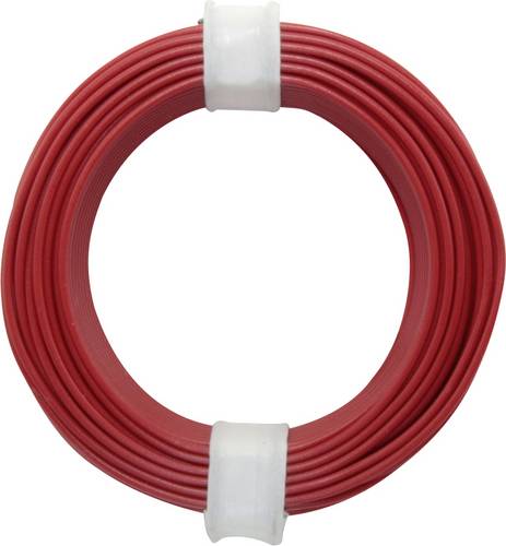 Donau Elektronik 105-0 Schaltdraht 1 x 0.20mm² Rot 10m