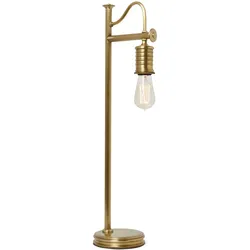 Tischleuchte Beistelllampe Wohnzimmerleuchte Stahl Messing H 68,6 cm