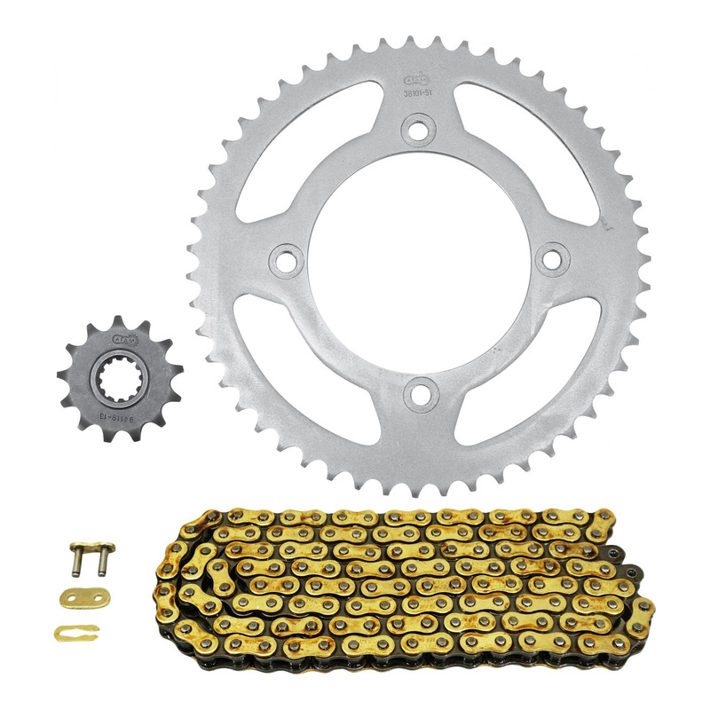 Kit chaîne AFAM 13x51 pour Beta 50 RR Enduro 12-17, RR Enduro Factory