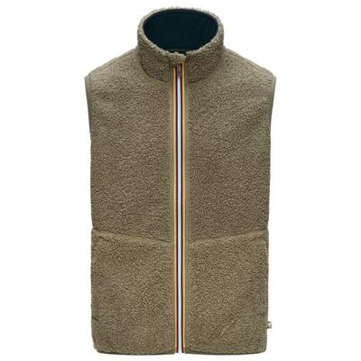 K-Way - Yannick Sherpa Polar Double - Fleeceweste Gr L oliv