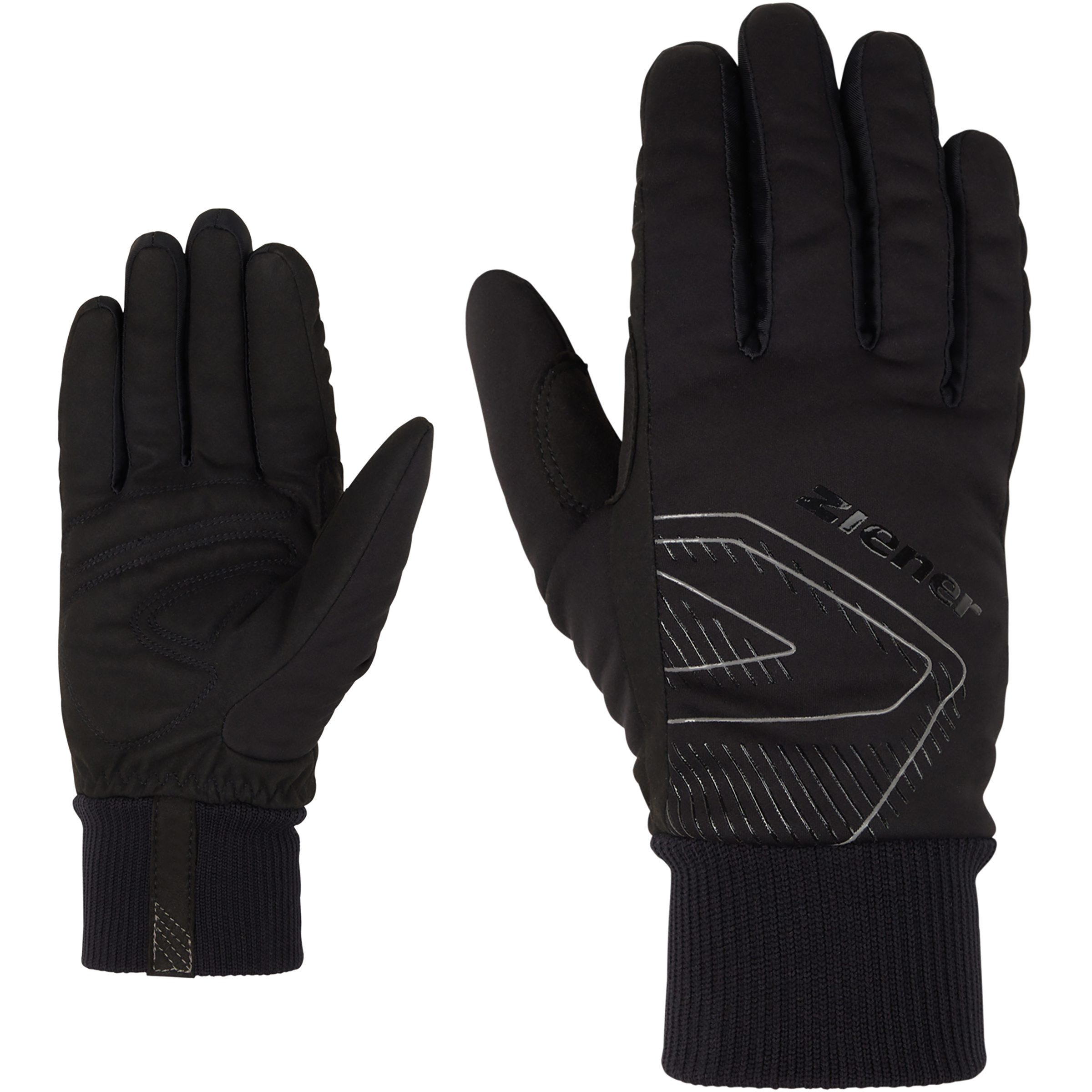 Ziener Ulano Herren Fingerhandschuhe schwarz Größe 9 Langlauf Klassik | Langlauf Skating Elastisch