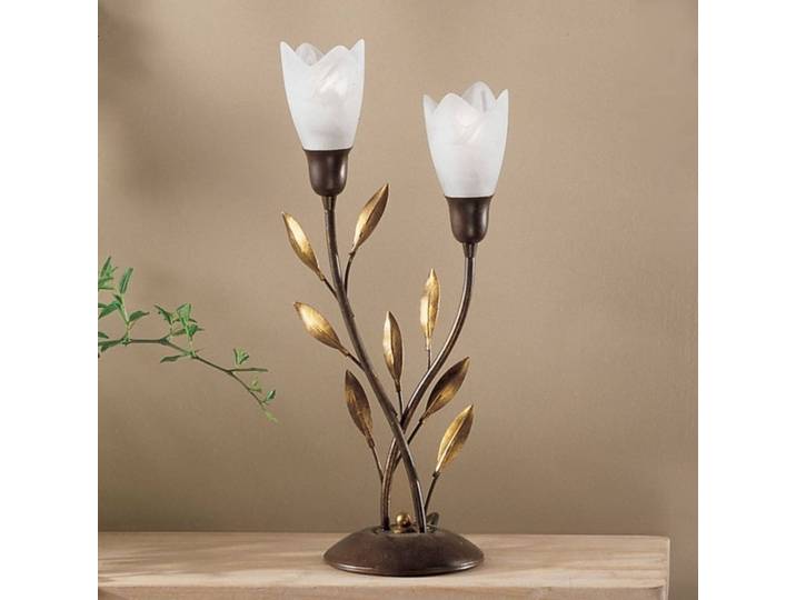 Kögl Tischlampe CAMPANA, braun / rost, für Wohn- / Esszimmer, Metall, Florentiner, Tischlampe