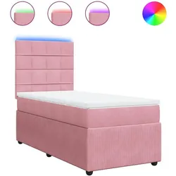 vidaXL, Boxspringbett, Erdmute (Block mit Quadraten) (80 x 200 cm)