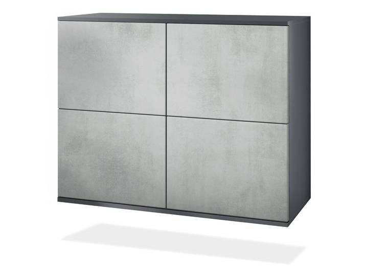 KOMMODE Rova Beton Oxid Optik