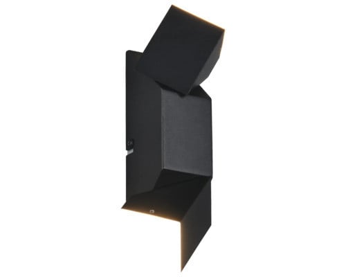 TRIO Raglan Zwarte Wandspot met LED
