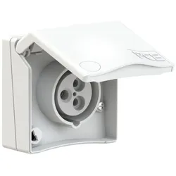 PCE 843-9v CEE-Anbausteckdose Design 16A 3p 9h IP44 (weiß) 8439v