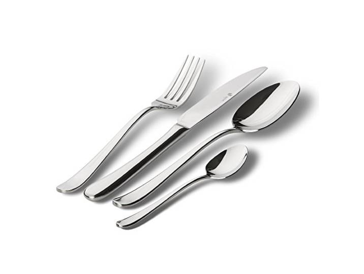 PW BLUES Besteckset 68-tlg, 12 Personen, polierter 18/10 Edelstahl Spülmaschinenfest und rostfrei aus 18/10 Edelstahl mit harmonischen Designformen für besondere Eleganz