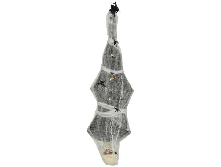 170CM Halloween Dekoration Mumie Hängend Skelett mit Augenglühen in Lebensgröße
