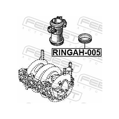 FEBEST Dichtung, Drosselklappenstutzen RINGAH-005 Eingang für RENAULT