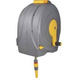 Hozelock 100-101-620 Fast Reel Wandschlauchhalter mit 30m Gartenschlauchaufroller 30 m 1 St. Gelb, Grau