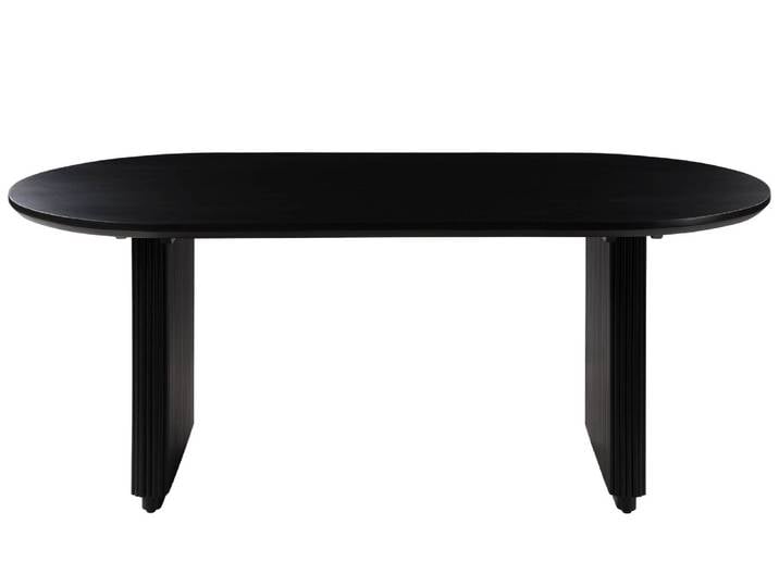 Esstisch oval Mango 200x100x76x76 schwarz lackiert BARCELONA #126