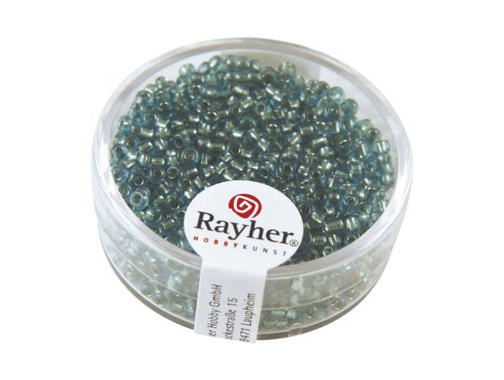 Rayher Rocailles mit Silbereinzug 2 mm 17 g