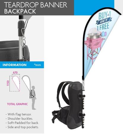 Teardrop Banner Backpack