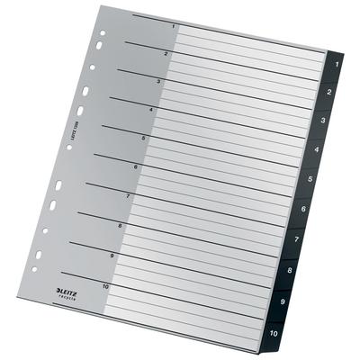 LEITZ Kunststoff-Register Recycle 1208, Taben 1 ? 10