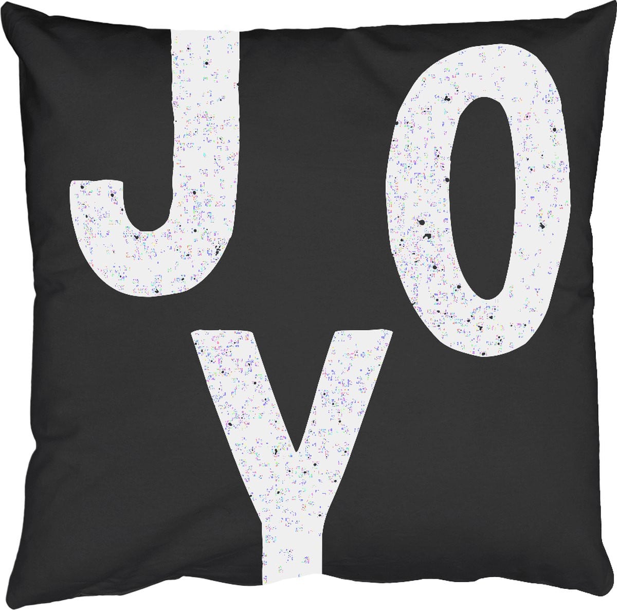 PillowMonkey Sierkussen Joy Kerstmis Zwart 50 x 50 cm