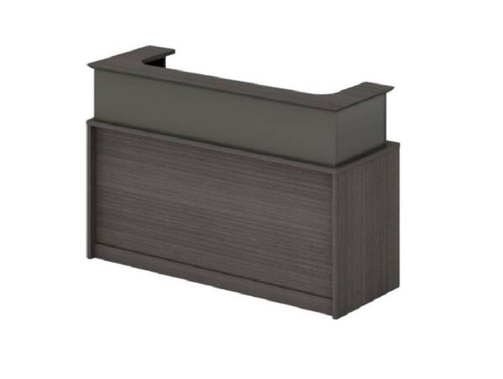 Xlmoebel Empfangstheke Moderne Holzempfangstheke im eleganten Design für Büros, Made in Europa
