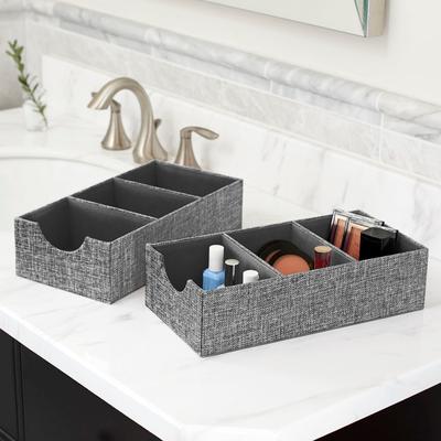Household Essentials 3-Compartment Drawer Organizers