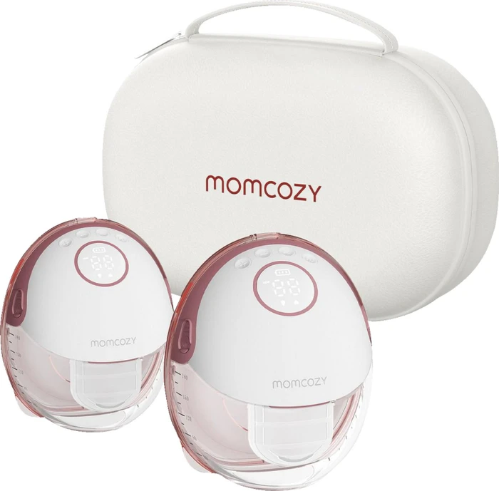 Momcozy M6 Freihändige Milchpumpe (2er Pack) - Rot