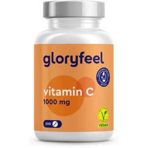 gloryfeel Vitamin-C 200 Tabletten, 1 Tablette täglich = 1000 mg