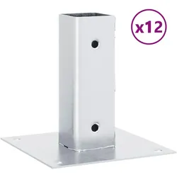 vidaXL, Zaunpfosten + Pfähle, Nagental (12 Stück)