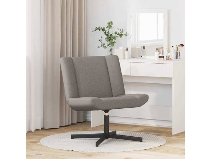Promotion de Noël  Chaise pivotante de bureau - SARAZYJ - 1 PERSONNE - Taupe 63x75x76 cm - tissu FR1276