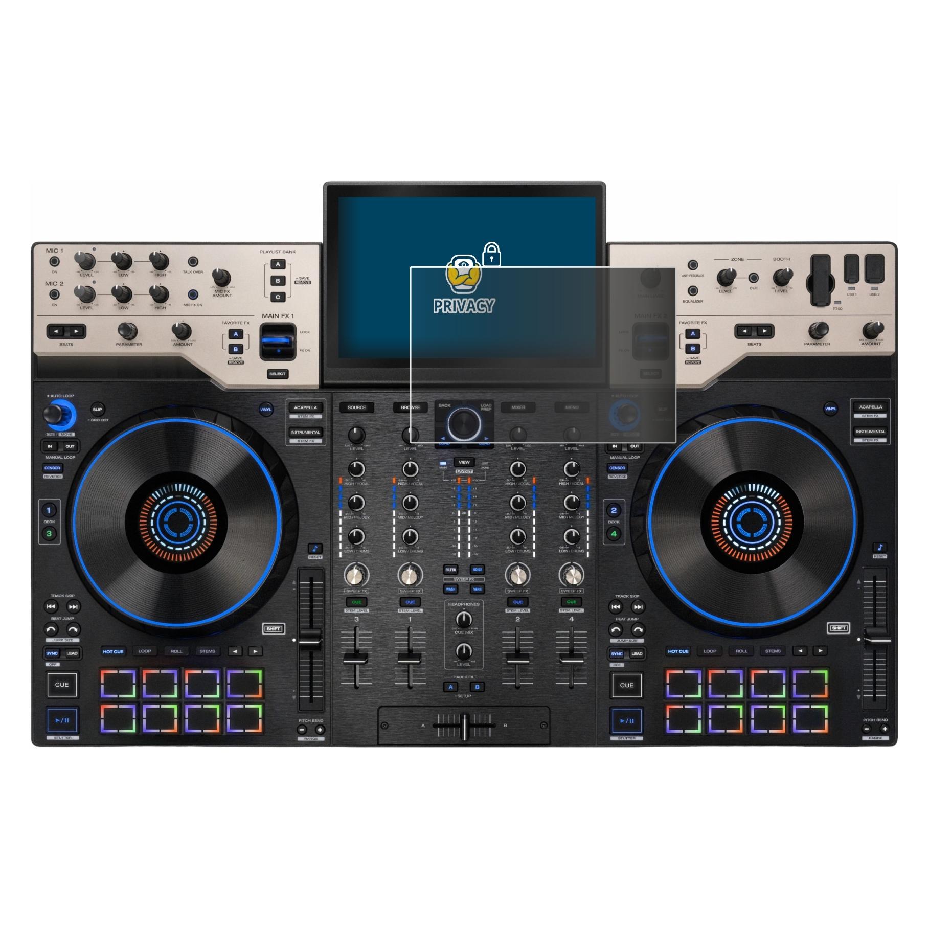 Brotect Sichtschutzfolie für Denon DJ Prime 4 G2 Anti-Spy Privacy Folie Blaulicht-Schutz (6065051)
