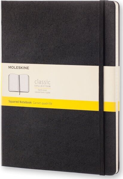 Moleskine Clas. H Notesbog   Xl   Kvad.   Sort