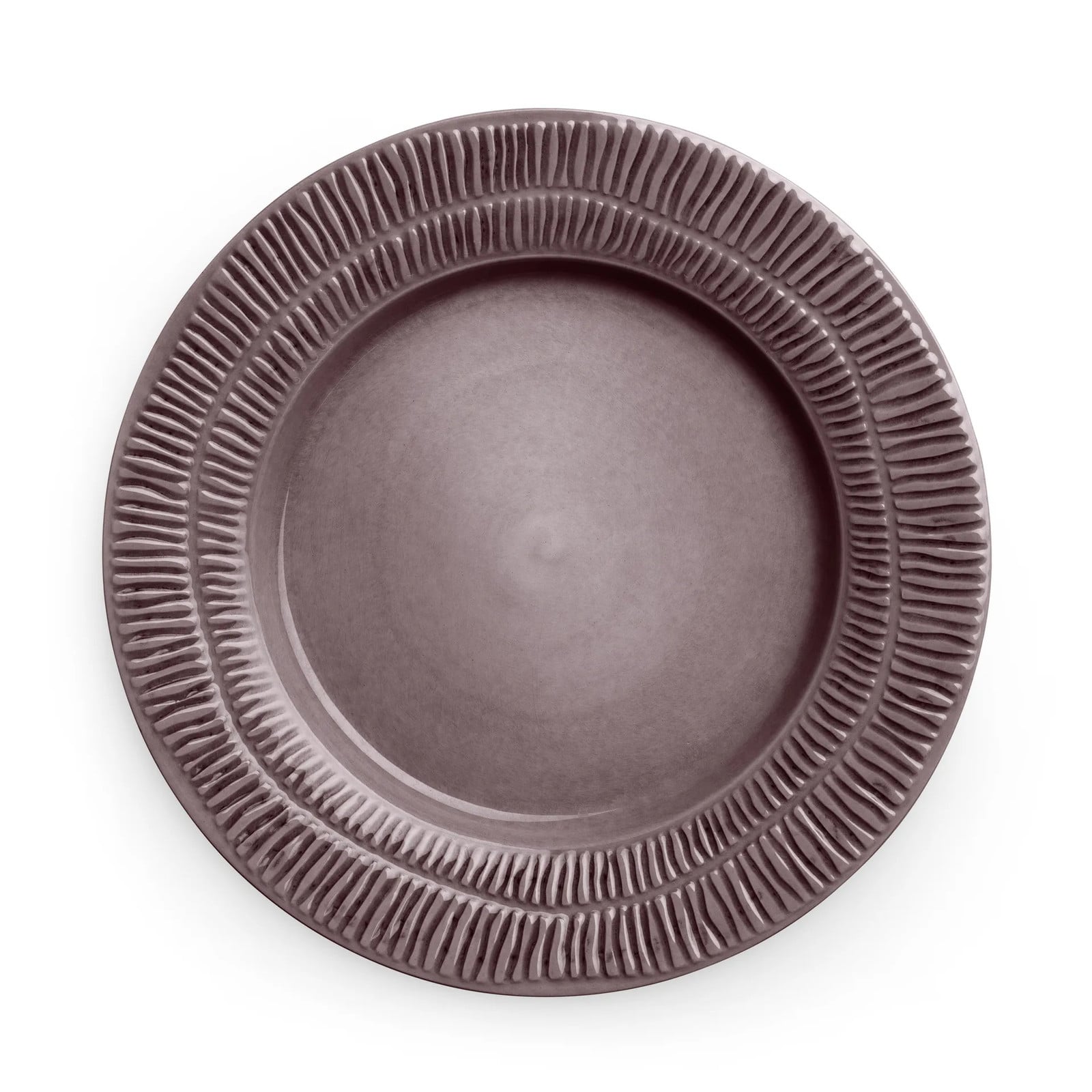 Mateus Stripes bord Plum Ø28 cm