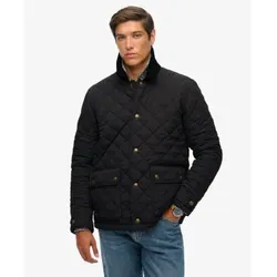 Superdry für Herren. M5012270A Gesteppte Estate Coach Jacke schwarz (XXL), Lässig, Polyester