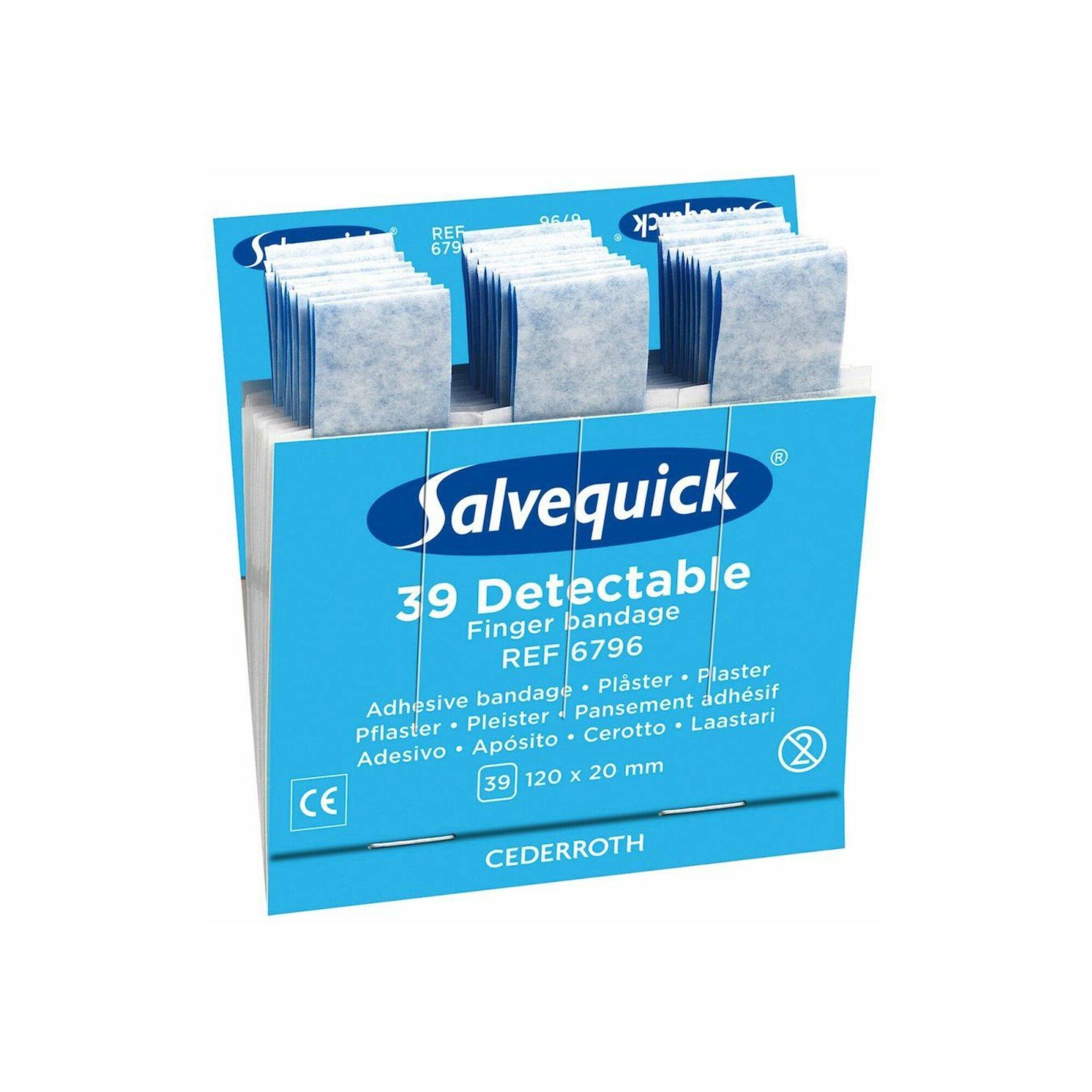 Salvequick Nachfüller 1x39 Pflaster, detektierbar ; Holthaus Medical (42097)